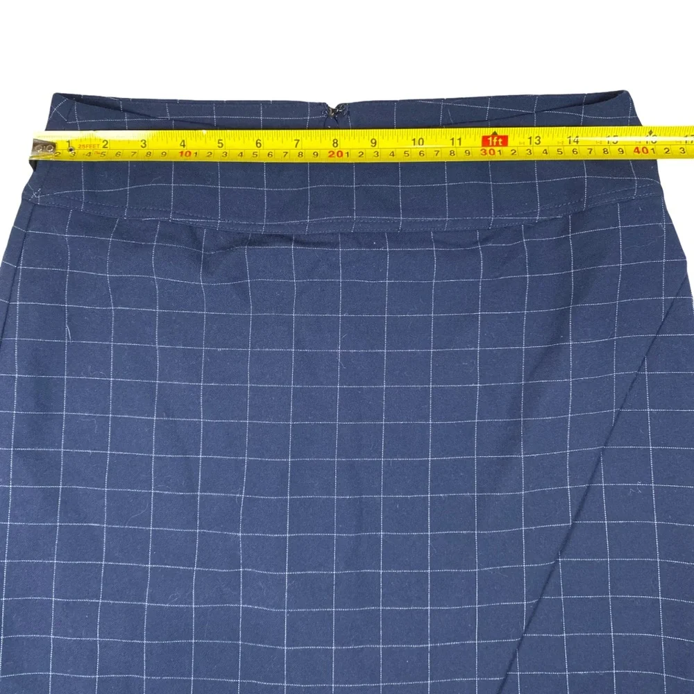 Rachel Roy Collection Navy Blue Asymmetrical Wrap Skirt Size 6‎